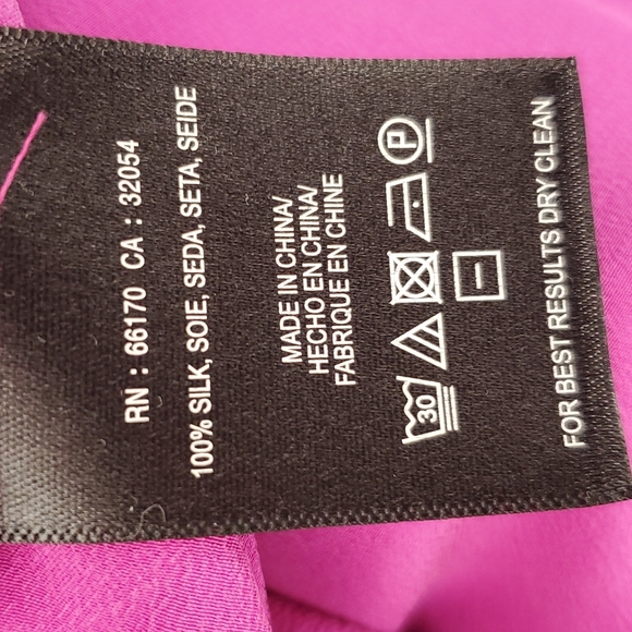 🎉HP🎉 Anthropologie Maeve 💘NWT💘 Medium Magenta 100% Silk Top!💘💜💘💜💘💜 - Picture 10 of 12